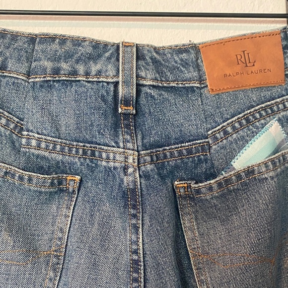 Ralph Lauren Women’s Patchwork Boyfriend Fit Blue Jeans - Picture 7 of 11